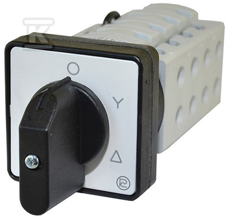 Cam switch 40 A with faceplate, - T0-Ł S40JDG9551 A6